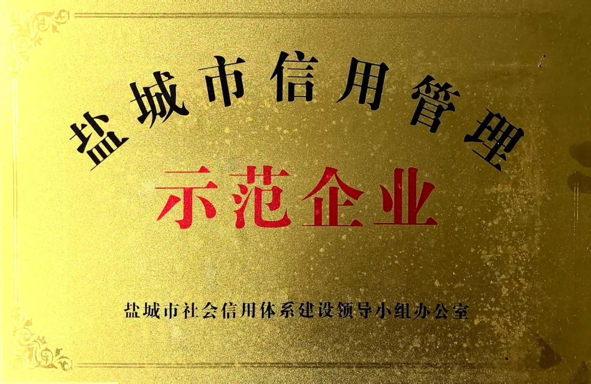 盐城市信用管理示范企业